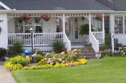 Porch posts and railings by L & J Pool, Fence & Deck Company