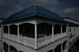 Deck posts and railings by L & J Pool, Fence & Deck Company