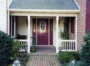 Porch posts and railings by L & J Pool, Fence & Deck Company
