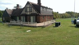 Porch project by L & J Pool, Fence & Deck Company