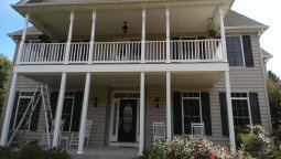 Porch project by L & J Pool, Fence & Deck Company
